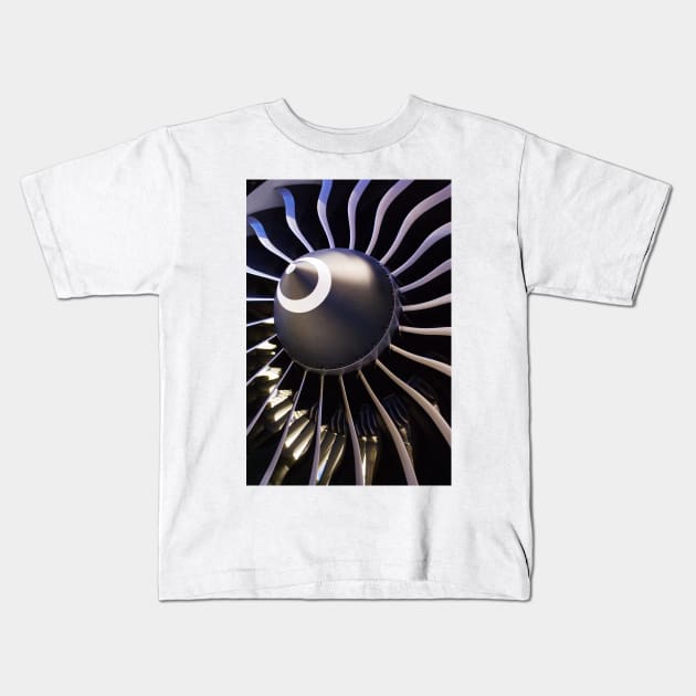 Aeroplane engine (C003/0235) Kids T-Shirt by SciencePhoto